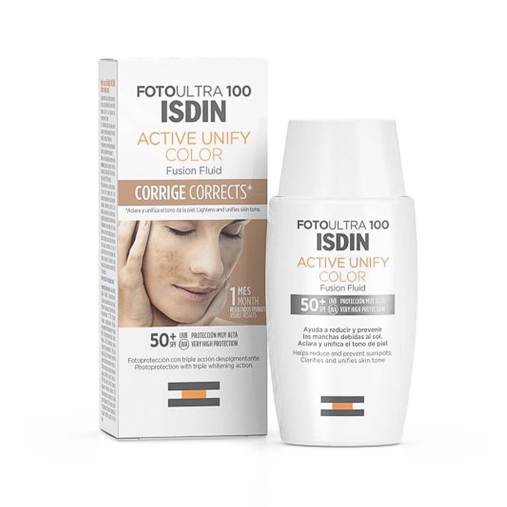 ضد آفتاب رنگی اکتیو یونیفای ایزدین SPF50 1 ضد آفتاب رنگی اکتیو یونیفای ایزدین SPF50