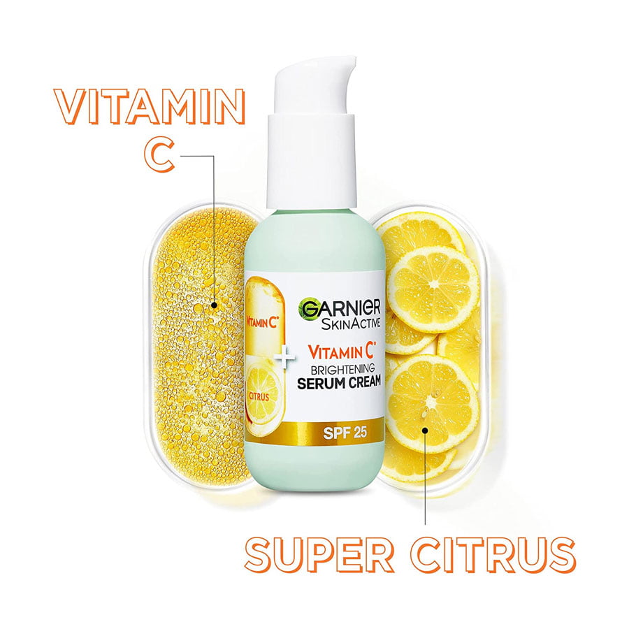 سرم کرم روشن کننده ویتامین سی SPF25 گارنیه 50ml 4 سرم کرم روشن کننده ویتامین سی SPF25 گارنیه 50ml - Image 4
