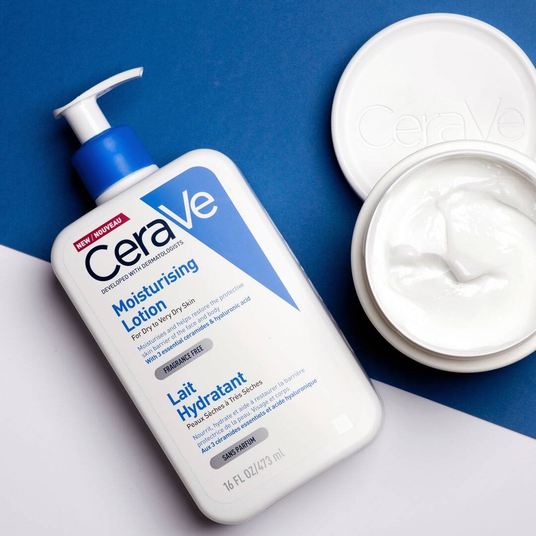 لوسیون مرطوب کننده صورت و بدن سراوی Cerave حجم 473 میلی لیتر 5 Cerave Moisturizing Lotion For Dry To Very Dry Skin 236ml 5