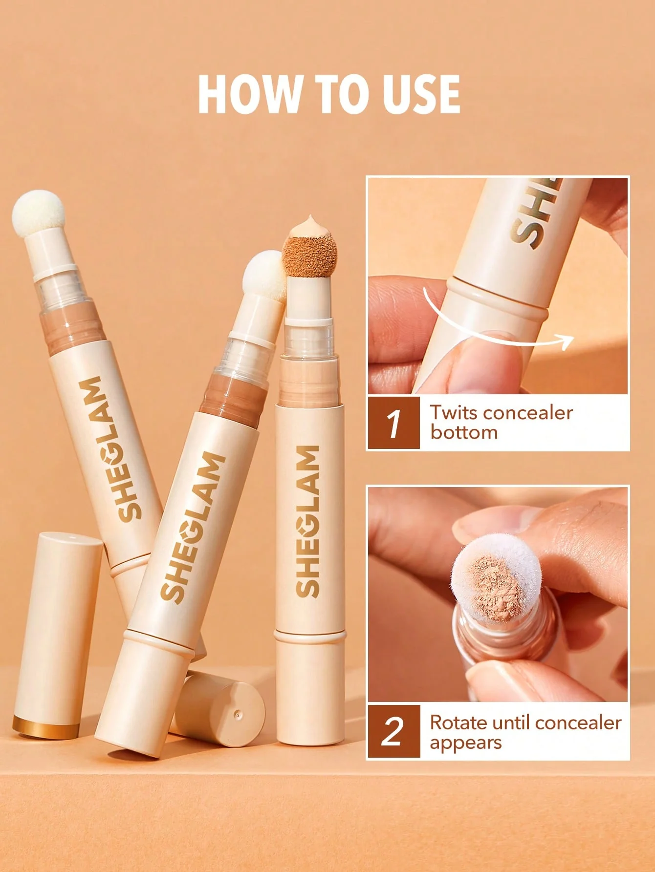 کانسیلر اسفنجی شیگلم مدل COMPLEXION BOOST CONCEALER 6 کانسیلر اسفنجی شیگلم مدل COMPLEXION BOOST CONCEALER - Image 6