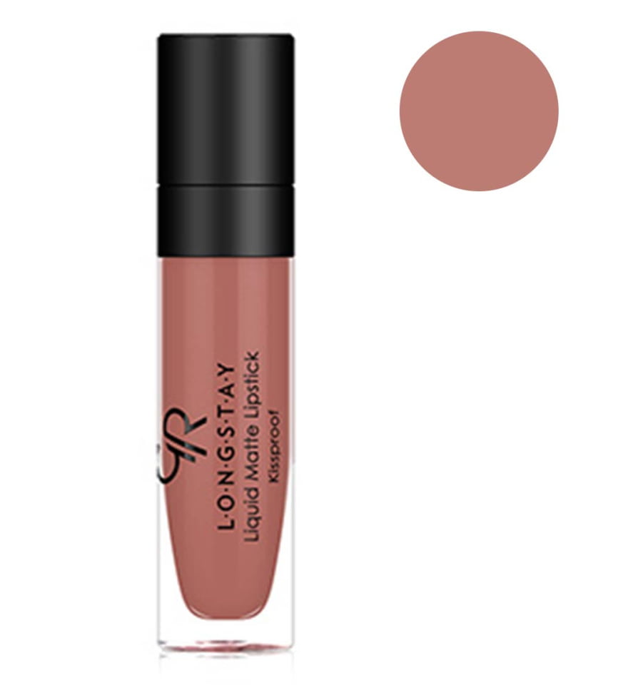 رژ لب مایع مات بادوام گلدن رز 1 رژ لب مایع مات بادوام گلدن رز