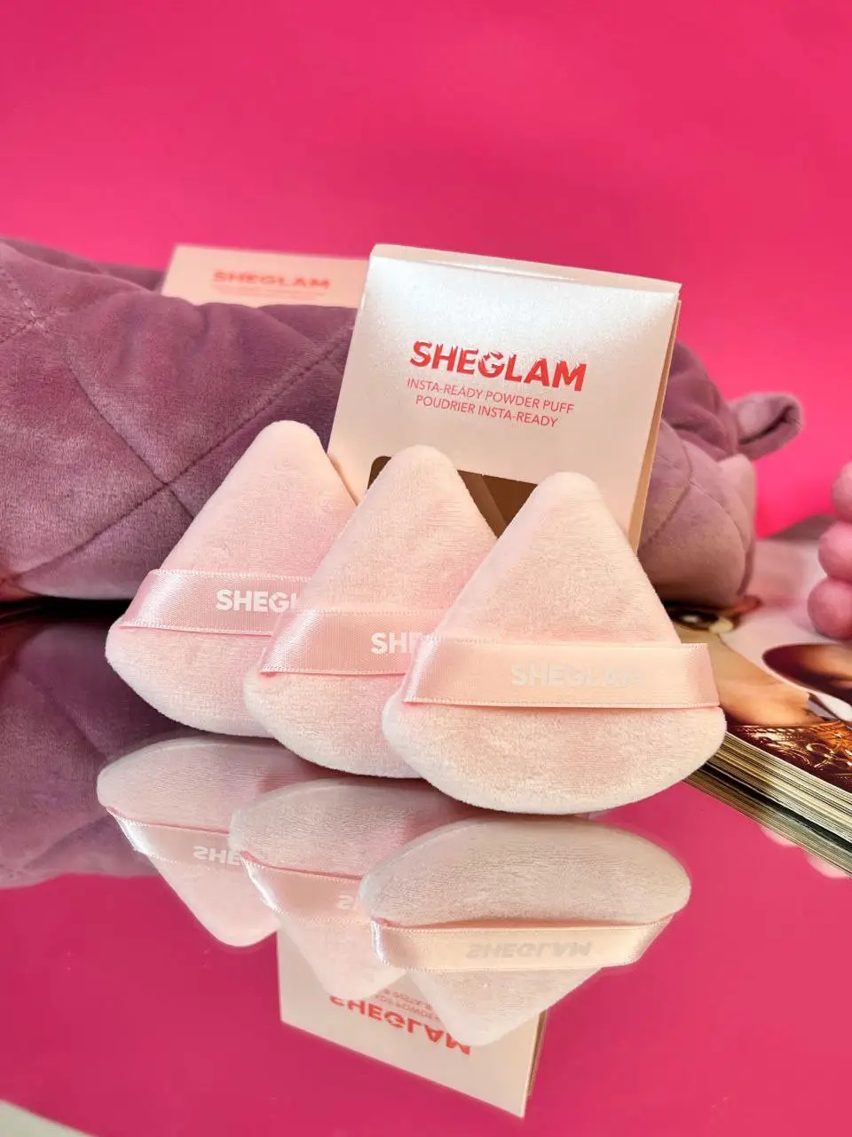 ست 3 عددی پاف بلندر شیگلم Sheglam 6 5684750890 nabir sponzhiv sheglam