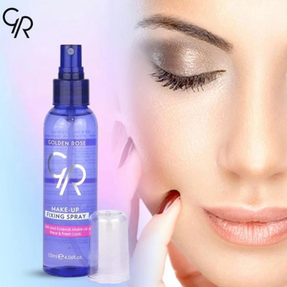 اسپری تثبیت کننده آرایش 120 میل گلدن رز Golden Rose 2 اسپری تثبیت کننده آرایش 120 میل گلدن رز Golden Rose - Image 2