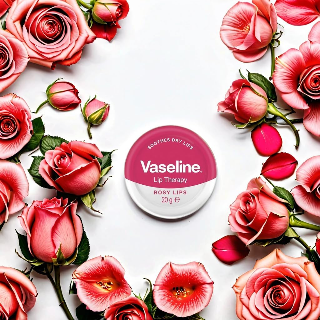 بالم لب کاسه ای عصاره گل رز 17 گرم Vaseline 2 بالم لب کاسه ای عصاره گل رز 17 گرم Vaseline - Image 2