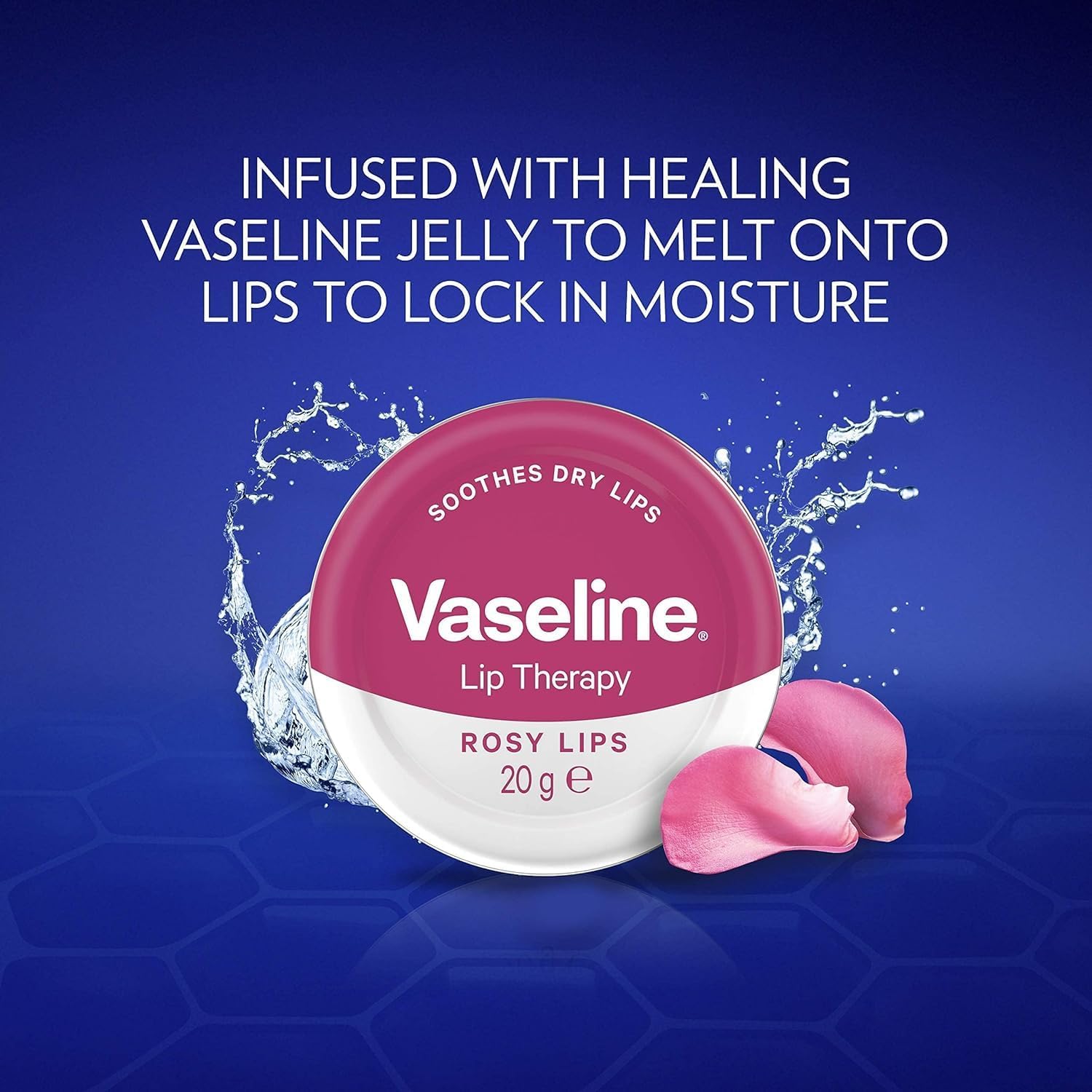 بالم لب کاسه ای عصاره گل رز 17 گرم Vaseline 3 بالم لب کاسه ای عصاره گل رز 17 گرم Vaseline - Image 3