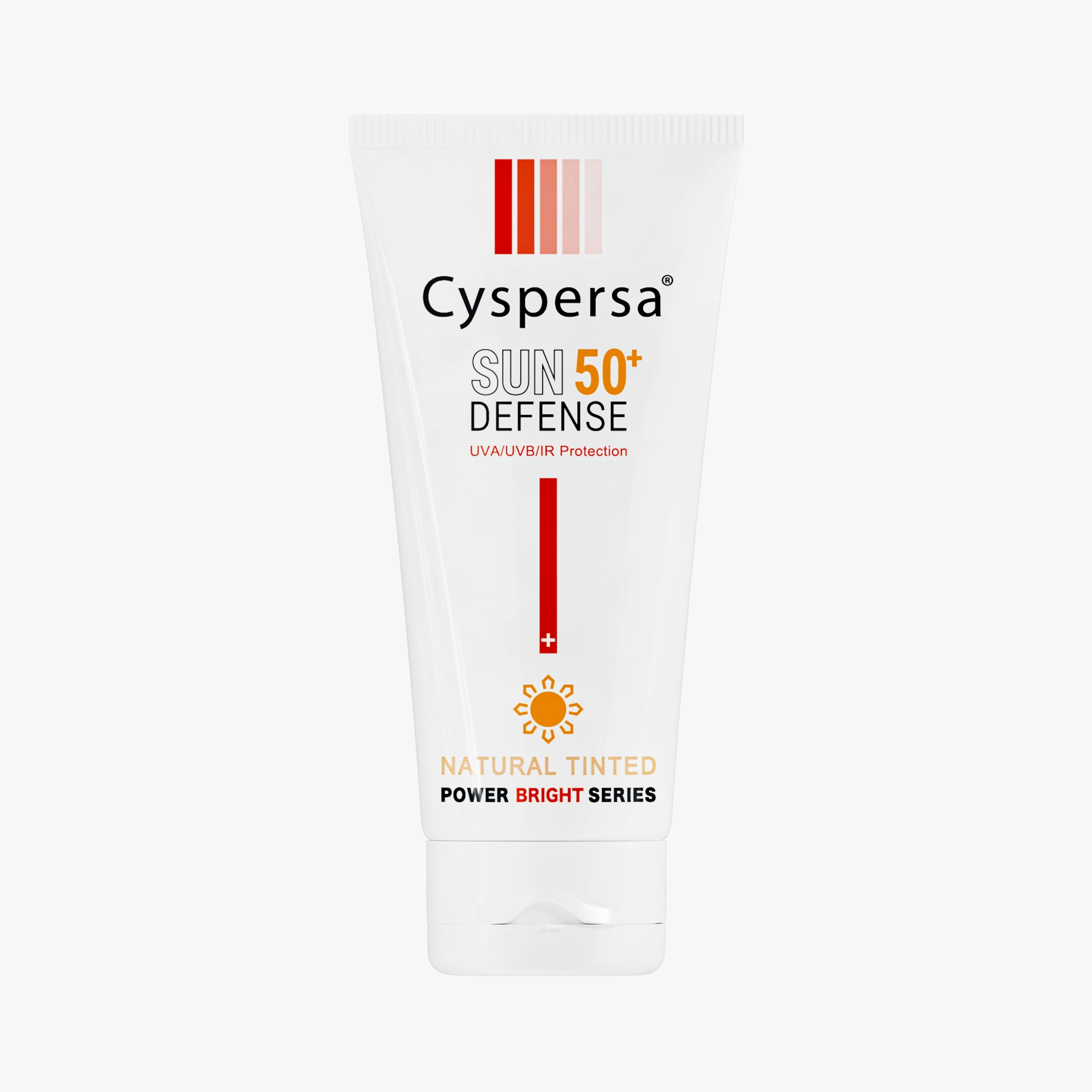 کرم ضد آفتاب رنگی روشن کننده SPF50 سیسپرسا Cyspersa 2 cyspersa natural tinted sun defence cream spf50 1