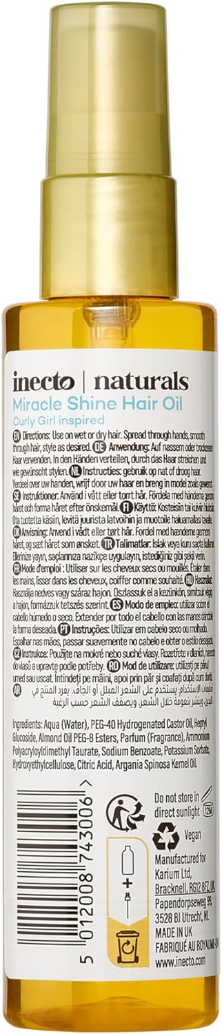 روغن مو آبرسان نارگیل 100 میل اینکتو مدل Miracle 3 روغن مو آبرسان نارگیل 100 میل اینکتو مدل Miracle - Image 3