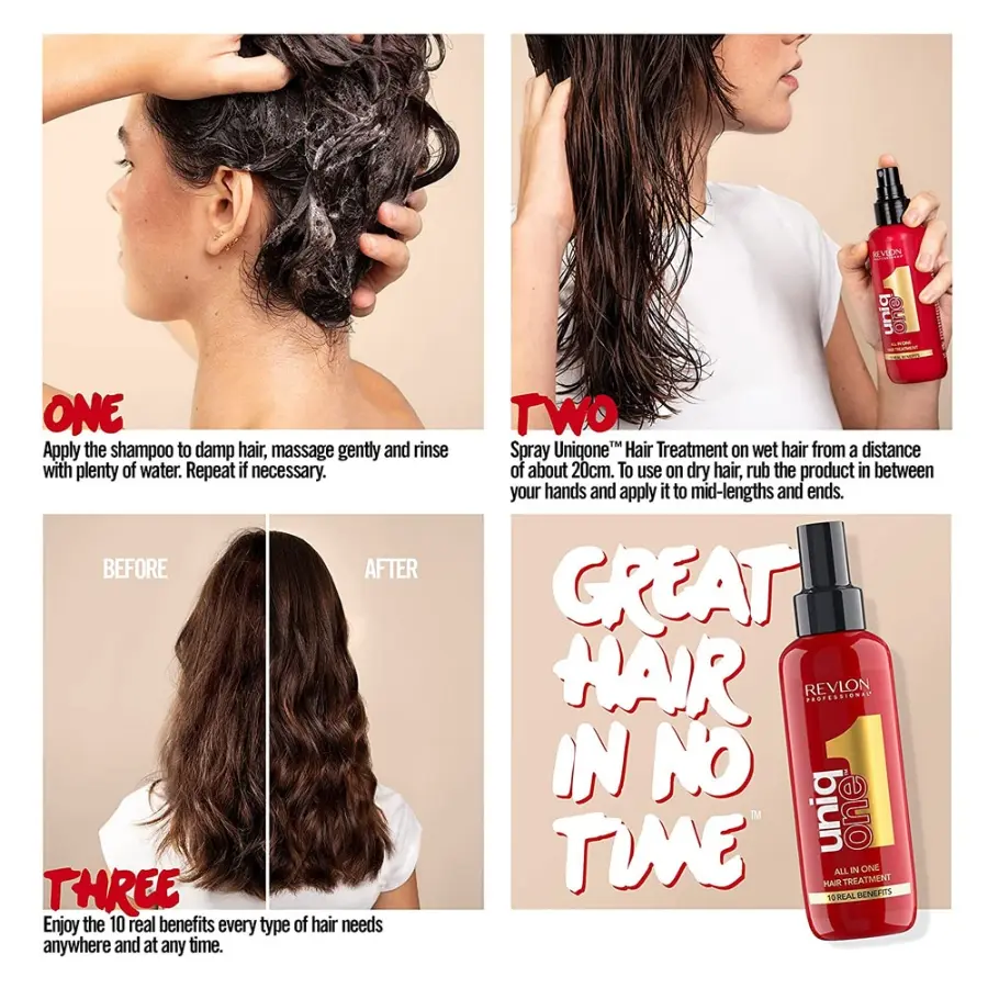 اسپری مو ده کاره 150 میل یونیک وان رولون Revlon Uniq One 4 اسپری مو ده کاره 150 میل یونیک وان رولون Revlon Uniq One - Image 4