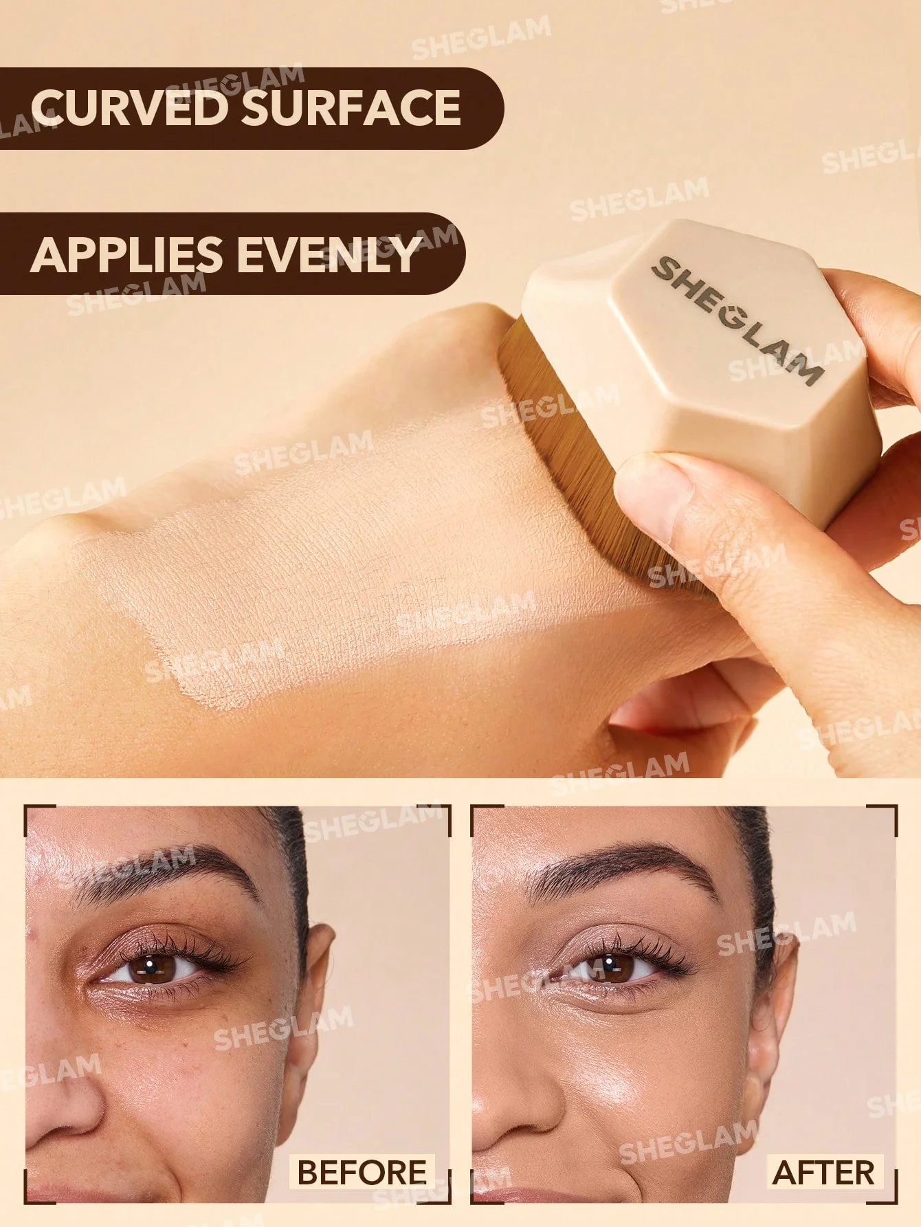 براش کرم پودر شیگلم SKIN MAGNET FOUNDATION BRUSH 4 براش کرم پودر شیگلم SKIN MAGNET FOUNDATION BRUSH - Image 4