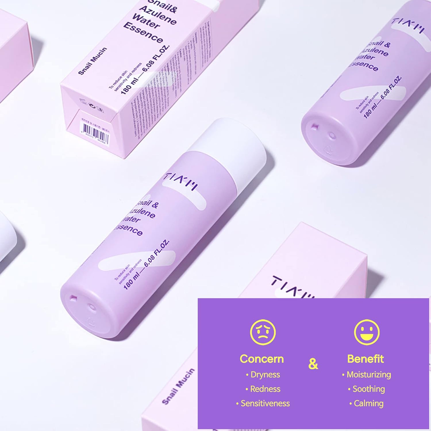 اسنس حلزون و آب آزولن تیام 180 میلی لیتر Tiam snail & azulene water essence 6 اسنس حلزون و آب آزولن تیام 180 میلی لیتر Tiam snail & azulene water essence - Image 6