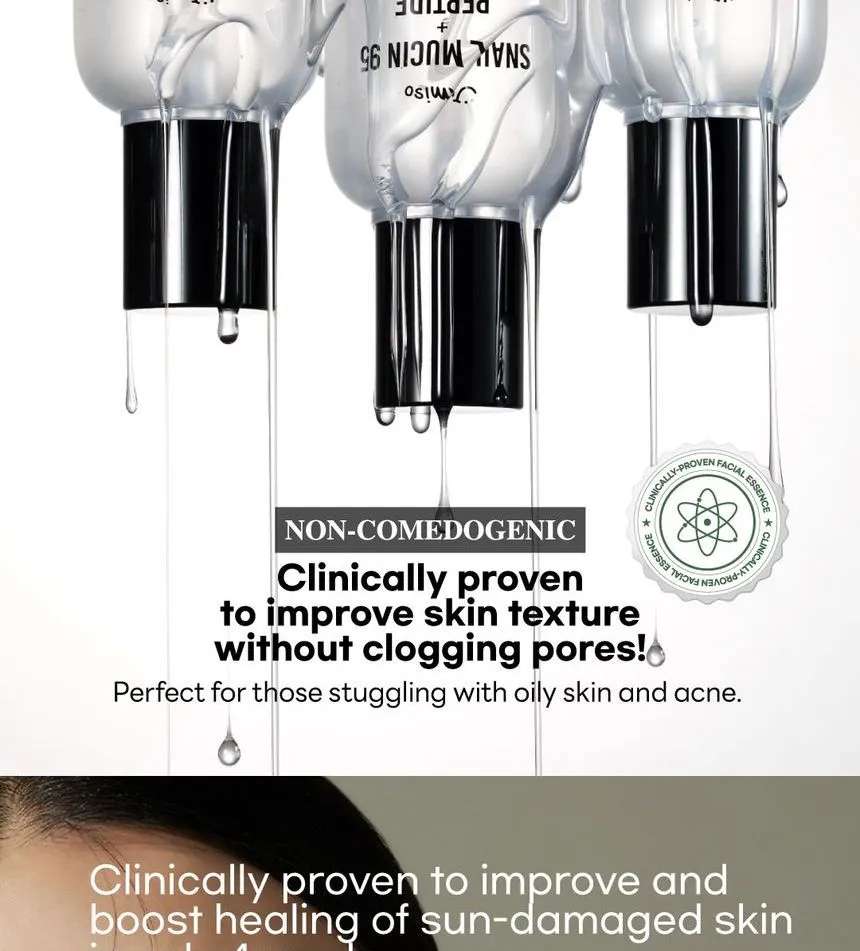 اسنس آبرسان حلزون جومیسو JUMISO Snail Mucin 95% + Peptide 3 اسنس آبرسان حلزون جومیسو JUMISO Snail Mucin 95% + Peptide - Image 3