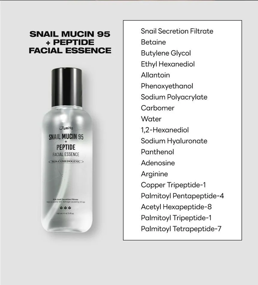 اسنس آبرسان حلزون جومیسو JUMISO Snail Mucin 95% + Peptide 8 اسنس آبرسان حلزون جومیسو JUMISO Snail Mucin 95% + Peptide - Image 8