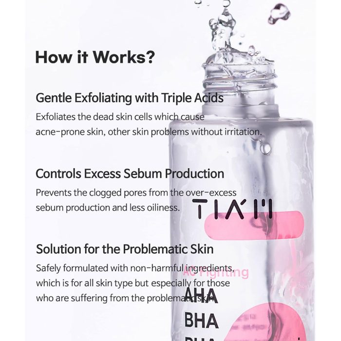 تونر ضد جوش و لایه بردار تیام 180 میلی لیتر 2 تونر ضد جوش و لایه بردار تیام 180 میلی لیتر - Image 2