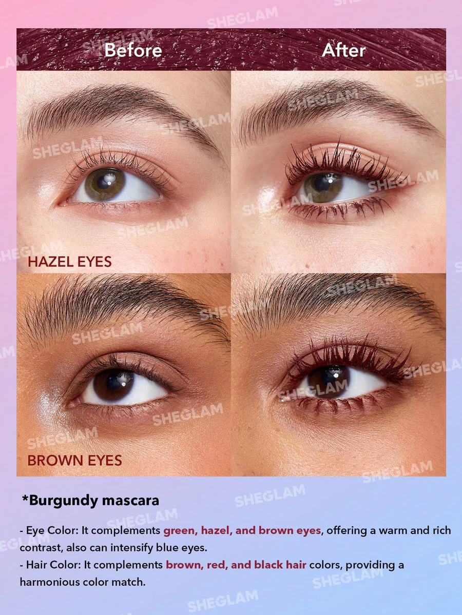 ریمل ضد آب رنگی شیگلم (2 رنگ آبی و بورگاندی) 9 ریمل ضد آب رنگی شیگلم (2 رنگ آبی و بورگاندی) - Image 9