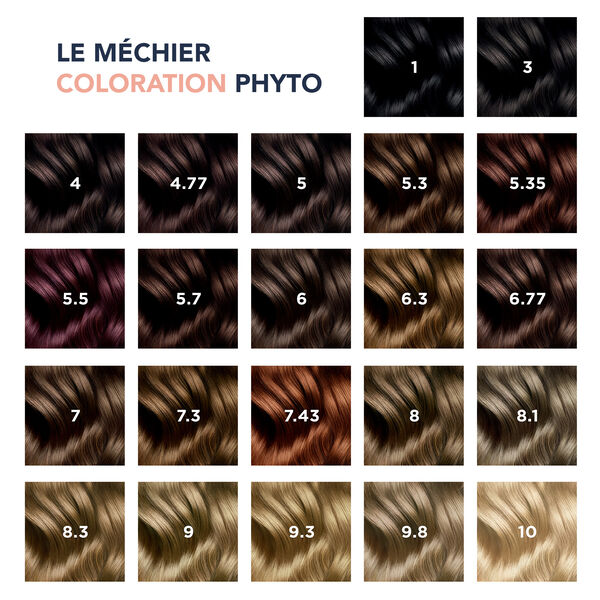 کیت رنگ موی فیتو (9 رنگ) Coloration Permanente - Nourrit les cheveux PHYTOCOLOR 2 کیت رنگ موی فیتو