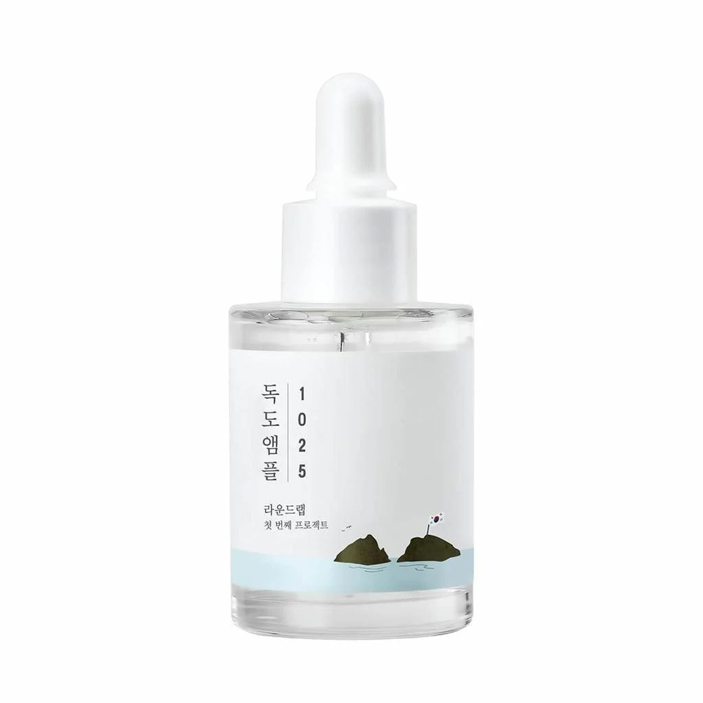 آمپول آبرسان دوکدو راندلب 45 گرم Round Lab Dokdo Moisturizing Ampoule 1 آمپول آبرسان دوکدو راندلب
