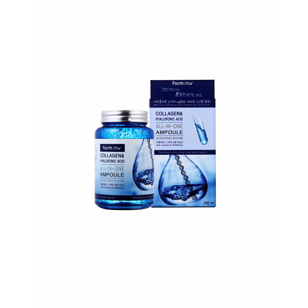 آمپول هیالورونیک اسید و کلاژن فارم استی 250 میلی لیتر 1 آمپول هیالورونیک اسید و کلاژن فارم استی