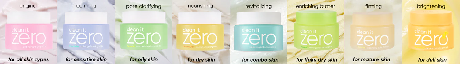 بالم پاک کننده روشن کننده زیرو بانیلاکو BANILA CO Clean it Zero Cleansing Balm Brightening 7 collection banner ciz 1
