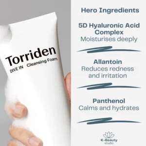 Torriden Dive In Hyaluronic Acid Cleansing Foam Ingredients 2