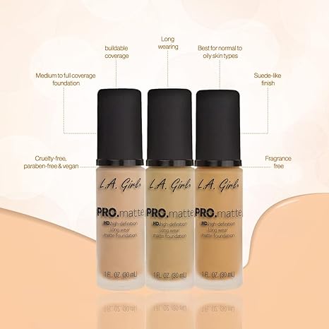 کرم پودر ال ای گرل مدل L.A. Girl Pro Matte Foundation 4 کرم پودر ال ای گرل مدل L.A. Girl Pro Matte Foundation - Image 4