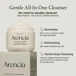 ARENCIA Rice Mucin Mochi Cleanser 2 700X 89639
