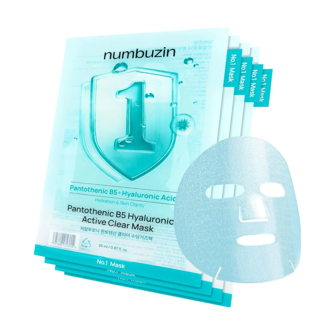 ماسک شفاف کننده هیالورونیک پانتوتنیک B5 نامبوزین 1 ماسک شفاف کننده هیالورونیک پانتوتنیک B5 نامبوزین