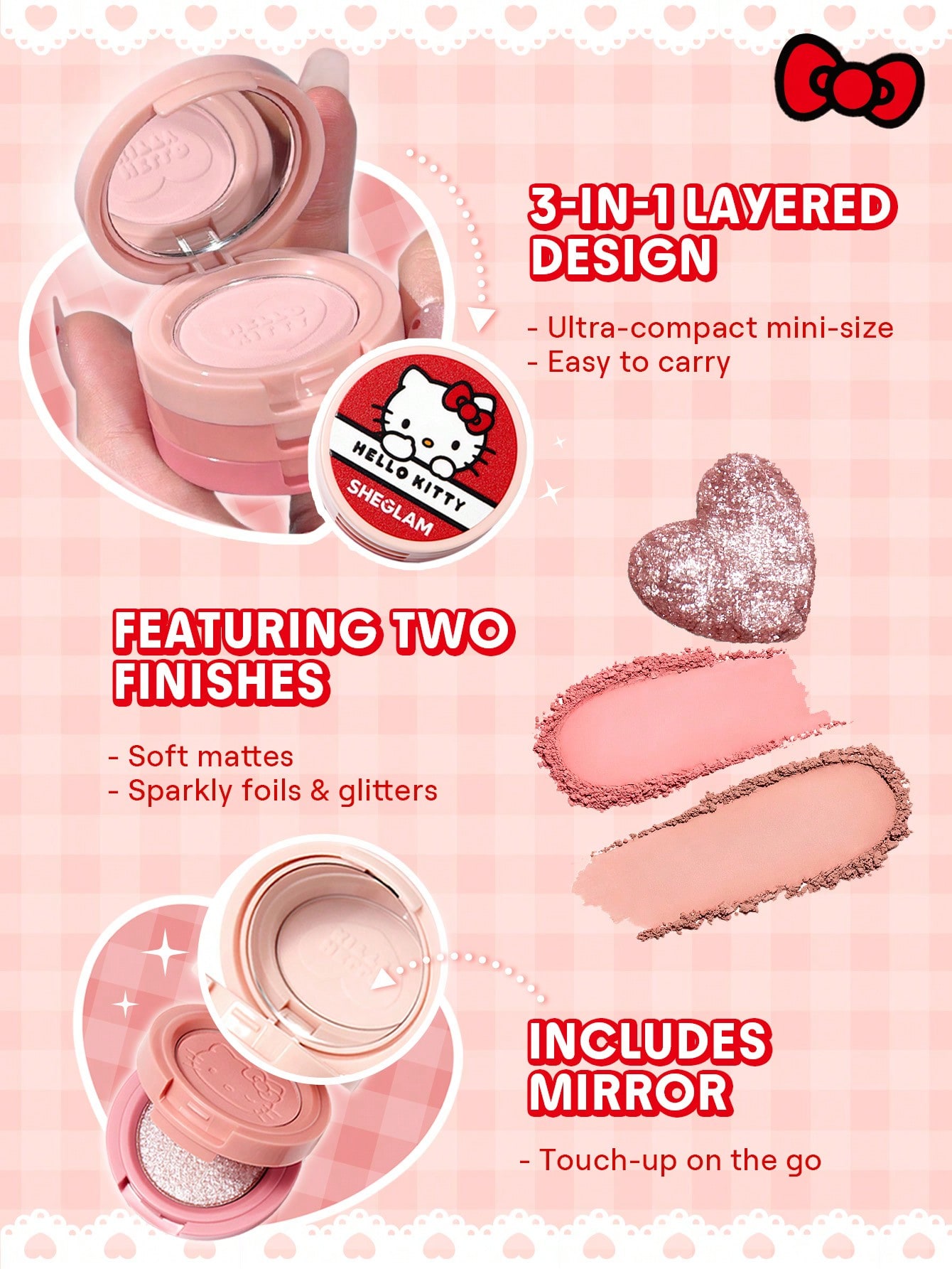 پالت سایه 3 طبقه شیگلم هلو کیتی (Darling Dear Shadow Stack) 5 پالت سایه 3 طبقه شیگلم هلو کیتی (Darling Dear Shadow Stack) - Image 5