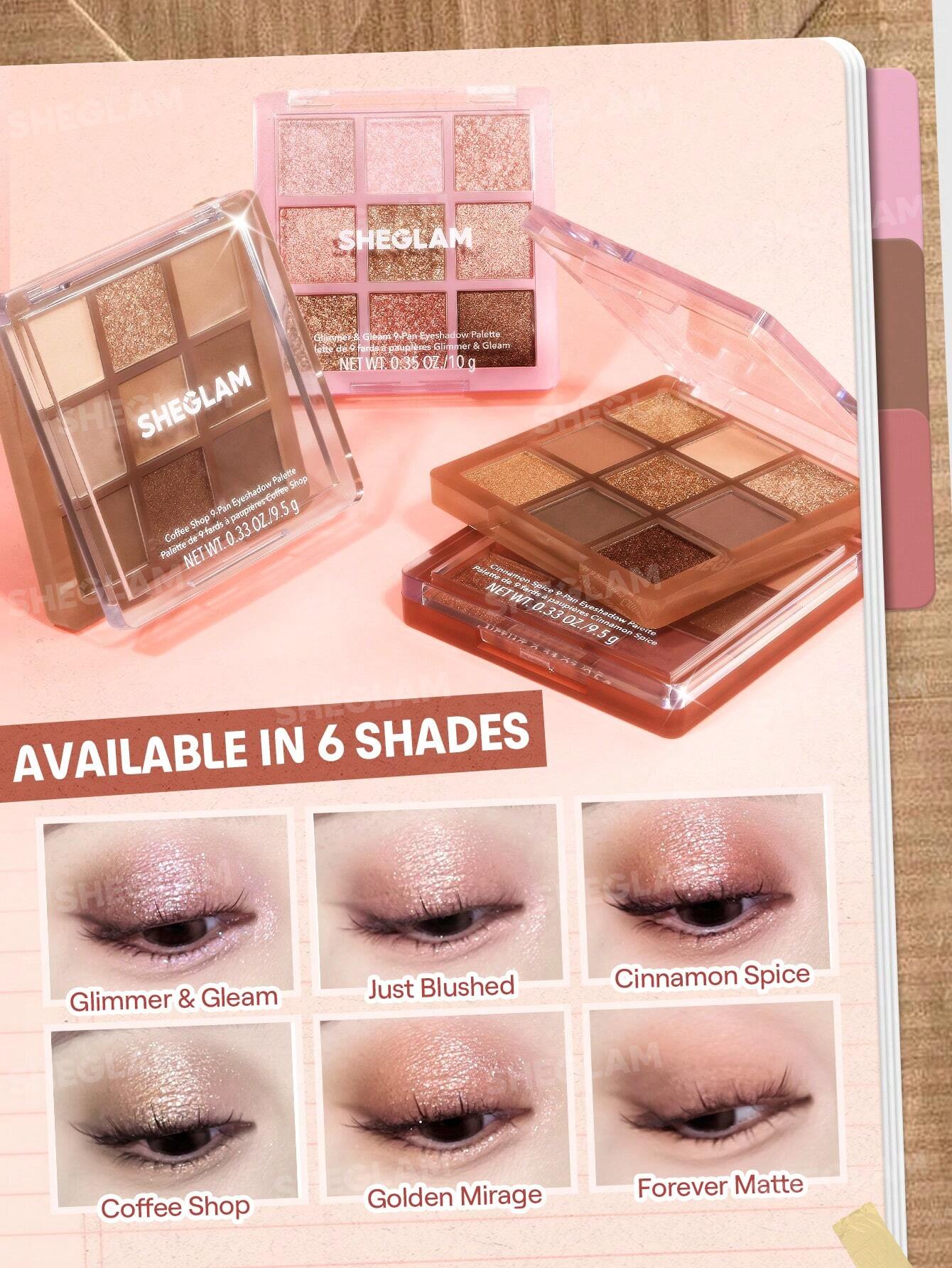 پالت سایه چشم Coffee Shop شیگلم 9.5 گرم 3 پالت سایه چشم Coffee Shop شیگلم 9.5 گرم - Image 3