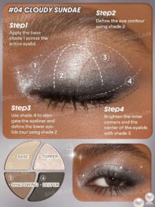 مینی پالت سایه دی دریمر شیگلم 4 رنگ بندی Daydreamer Mini Palettes 15 174998758145b6e735ee7cc9bfd7d59eb23e1e8bfa wk sheglam