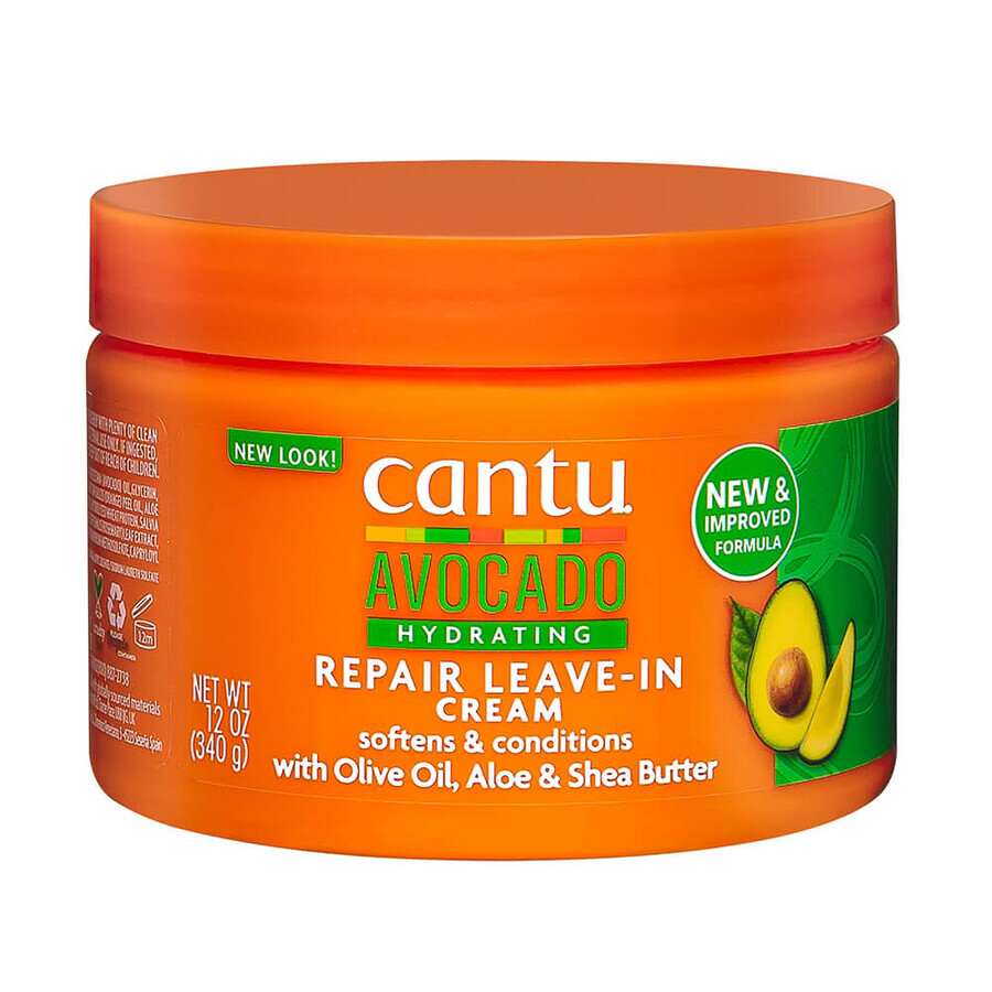 کرم ترمیم کننده و آبرسان آووکادو کانتو 340 گرم (Cantu Avocado Hydrating Leave-In Repair Cream) 1 کرم ترمیم کننده و آبرسان آووکادو کانتو بدون نیاز به آبکشی 340 گرم (Cantu Avocado Hydrating Leave-In Repair Cream)
