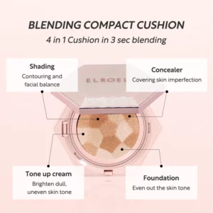 کوشن 4 کاره ال رو ال ELROEL Blending Compact Cushion 8 L g0220956747