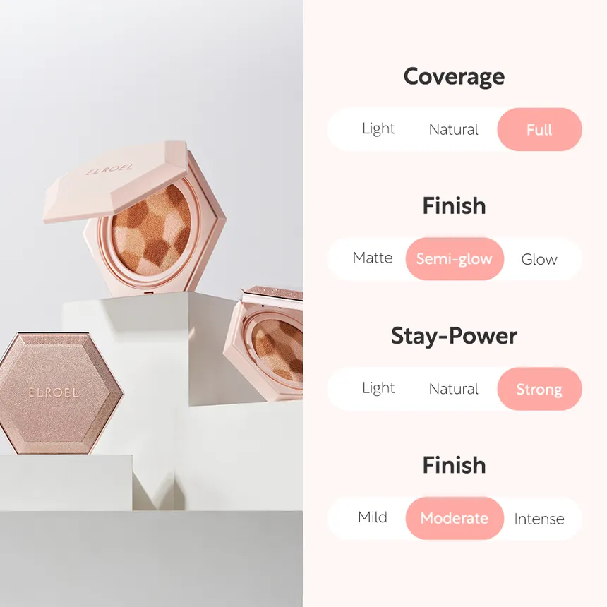 کوشن 4 کاره ال رو ال ELROEL Blending Compact Cushion 3 کوشن 4 کاره ال رو ال ELROEL Blending Compact Cushion - Image 3