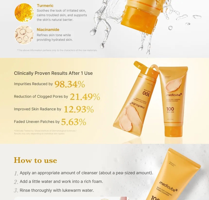 شوینده ضد لک کوجیک اسید مدی کیوب Medicube 4 شوینده ضد لک کوجیک اسید مدی کیوب Medicube - Image 4