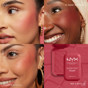 NYX Professional Makeup BUTTERMELT BLUSH 10 BACK AND BUTTA 0800897257675 Application Khadija Melissa Sofia