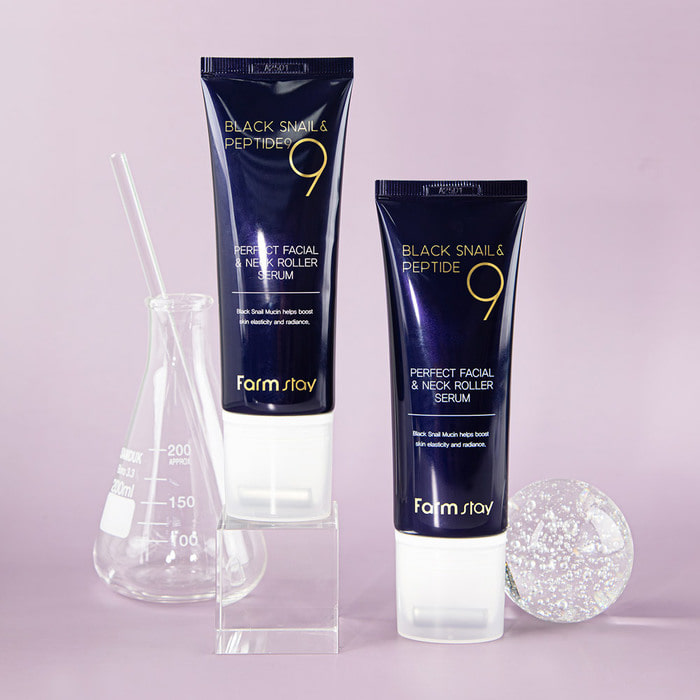 سرم رولی لیفت گردن و صورت فارم استی Farmstay Black Snail & Peptide 9 Perfect 4 سرم رولی لیفت گردن و صورت فارم استی Farmstay Black Snail & Peptide 9 Perfect - Image 4